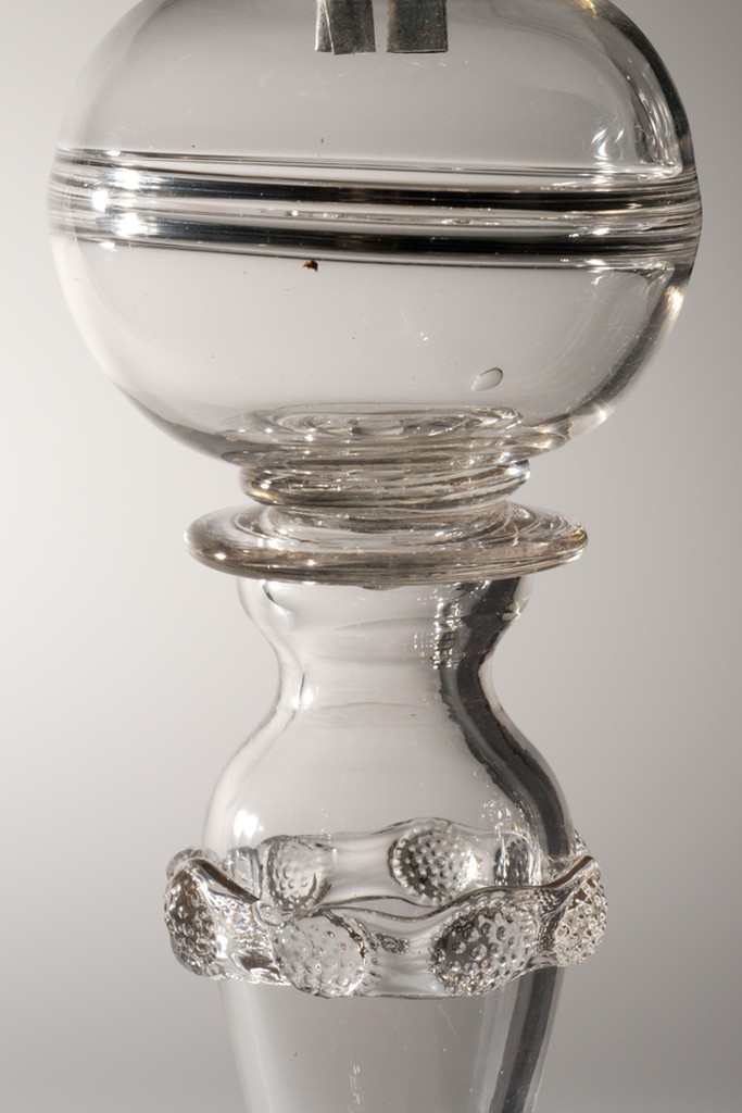 South Boston Flint Glass Works, Phoenix Glass Works. Lamp (detail). C. 1813-30. Image and original data provided by Sterling and Francine Clark Art Institute